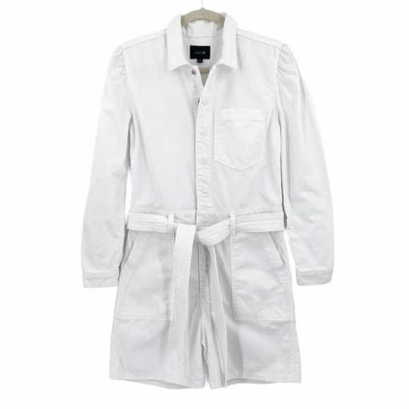Joe's Jeans Womens Alexa Shortall Romper Talc White Size Small Cotton Denim - Picture 3 of 11
